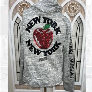 Large Victoria secret pink hoodie sweater